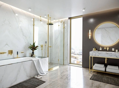 Излив для скрытого монтажа Hansgrohe Metropol полированное золото 32543990