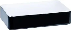 Мыльница Fixsen Text чёрный/белый FX-230-4 Мыльница Fixsen Text чёрный/белый FX-230-4, 1