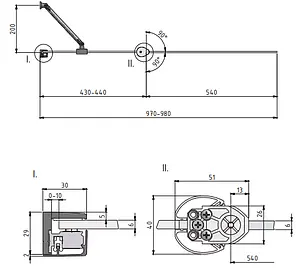Шторка на ванну 1000мм прозрачное стекло Roltechnik TV2/970 732-9700000-00-02, 2