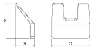Крючок двойной IDDIS Slide белый матовый SLIWT20i41 Крючок двойной IDDIS Slide белый матовый SLIWT20i41, 2