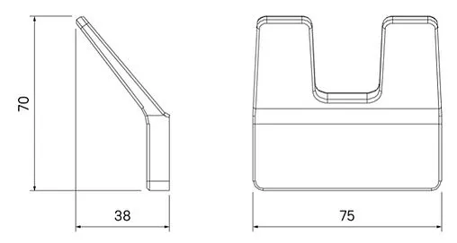 Крючок двойной IDDIS Slide белый матовый SLIWT20i41
