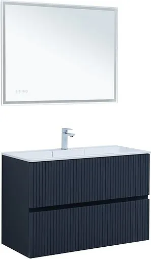 Тумба-умывальник Aquanet Джейн 100 маренго 00313304+