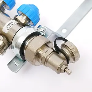 Группа коллекторная с расходомерами 5 отводов 1&quot;н/н x ¾&quot;ек Uni-fitt 455W4305, 5