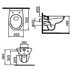Комплект 5 в 1 VitrA Normus 9773B003-7201 с кнопкой Loop 740-0500 белый глянцевый Комплект 5 в 1 VitrA Normus 9773B003-7201 с кнопкой Loop 740-0500 белый глянцевый, 5