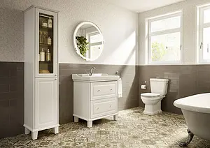 Тумба-умывальник напольная Roca Carmen 80 белый матовый 851369415, 3