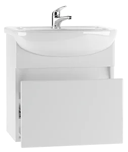 Тумба-умывальник подвесная Айсберг Классик 50 белый DA3005T+4607152360141, 4