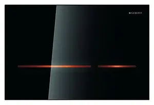 Клавиша смыва для унитаза Geberit Sigma 80 116.090.SG.1 стекло/черный, 1