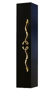 Шкаф-пенал подвесной Clarberg Due Amanti 25 золото чёрный глянец/золото DUE0525BLK+DUER4GL Шкаф-пенал подвесной Clarberg Due Amanti 25 золото чёрный глянец/золото DUE0525BLK+DUER4GL, 1