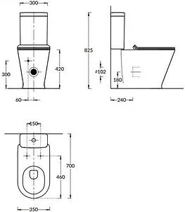 Унитаз-компакт безободковый Kerama Marazzi Plaza белый PLMR.wc.01+PLMR.cis.01 Унитаз-компакт безободковый Kerama Marazzi Plaza белый PLMR.wc.01+PLMR.cis.01, 2