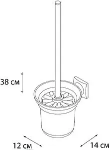 Ёршик для унитаза Grampus Ocean хром GR-2013, 2