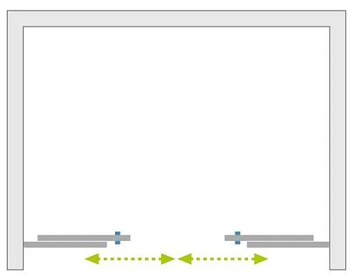 Дверь в нишу 2000мм прозрачное стекло Radaway Idea DWD 200 387120-01-01