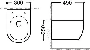 Унитаз подвесной безободковый Aquanet Smart Rimless белый SMART W Унитаз подвесной безободковый Aquanet Smart Rimless белый SMART W, 2