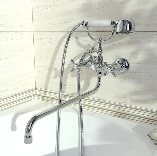 Смеситель для ванны с длинным изливом IDDIS Sam хром SAMSBL2i10