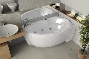 Ванна акриловая с гидромассажем Aquatek Бетта 170x97 R с фронтальной панелью с каркасом (разборный), с гидромассажем (пневмоуправление) + спинной массаж 6 форсунок BET170-0000009 Ванна акриловая с гидромассажем Aquatek Бетта 170x97 R с фронтальной панелью с каркасом (разборный), с гидромассажем (пневмоуправление) + спинной массаж 6 форсунок BET170-0000009, 4