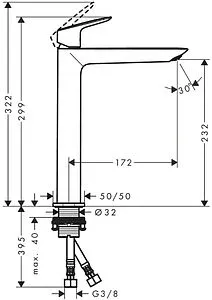 Смеситель для раковины Hansgrohe Logis Fine 240 хром 71258000 Смеситель для раковины Hansgrohe Logis Fine 240 хром 71258000, 2