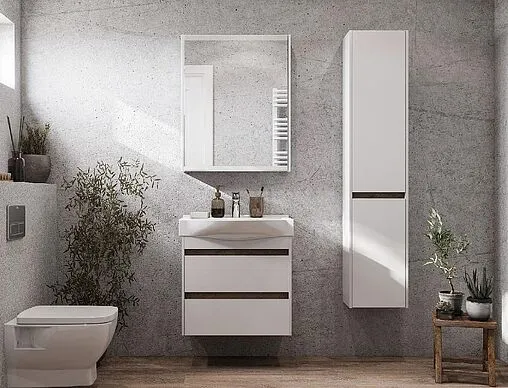 Шкаф-пенал подвесной Aquaton Нортон 34 L белый глянец 1A249403NT01L Шкаф-пенал подвесной Aquaton Нортон 34 L белый глянец 1A249403NT01L