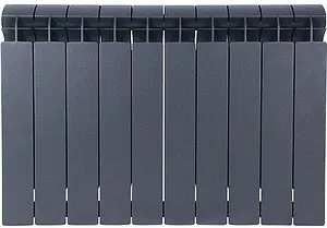 Радиатор биметаллический 10 секций Global Style Plus 500 черный Радиатор биметаллический 10 секций Global Style Plus 500 черный, 2