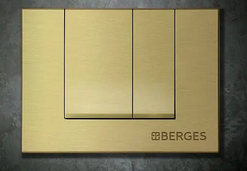 Клавиша смыва для унитаза BERGES Novum S8 040048 бронза