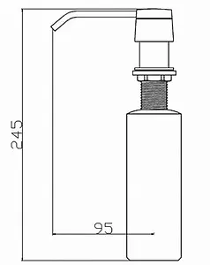 Дозатор для жидкого мыла Swedbe Selene никель 0100 Дозатор для жидкого мыла Swedbe Selene никель 0100, 2