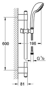 Душевая стойка Grohe Relexa 100 Five хром 28964001 Душевая стойка Grohe Relexa 100 Five хром 28964001, 2