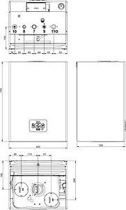Настенный газовый котел двухконтурный турбированный 24кВт Ferroli Diva D F24 0DAF4AYA Настенный газовый котел двухконтурный турбированный 24кВт Ferroli Diva D F24 0DAF4AYA, 2