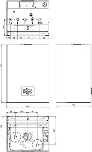 Настенный газовый котел двухконтурный турбированный 24кВт Ferroli Diva D F24 0DAF4AYA Настенный газовый котел двухконтурный турбированный 24кВт Ferroli Diva D F24 0DAF4AYA