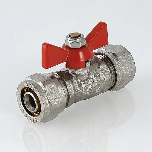 Кран шаровый для мп трубы 16мм x 16мм Valtec VT.343.N.1616