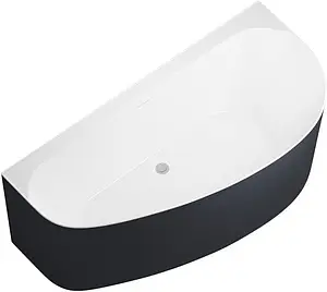 Ванна акриловая Allen Brau Priority 5 А 160x78 L белый матовый/панель антрацит 2.31005.21A/AM, 1