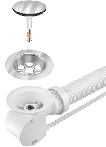 Слив-перелив для ванны Berges хром 051009 Слив-перелив для ванны Berges хром 051009