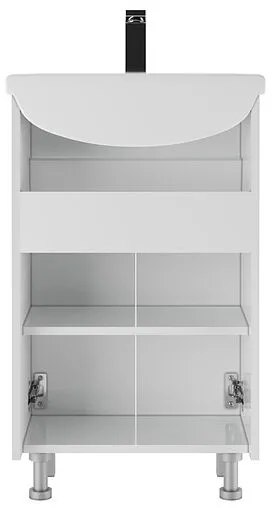 Тумба под умывальник напольная Айсберг Уют 50 белый DA1628T