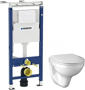 Комплект 5 в 1 Geberit Idol 458.122.2U.1 с кнопкой Delta21 белый глянцевый Комплект 5 в 1 Geberit Idol 458.122.2U.1 с кнопкой Delta21 белый глянцевый, 1