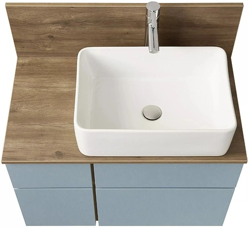 Тумба под умывальник подвесная Aquaton Мишель 80 фьорд/дуб рустикальный 1A256801MIX30