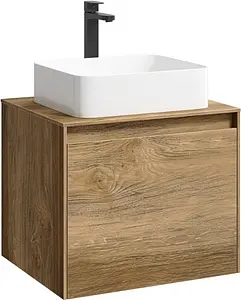 Тумба-умывальник подвесная Aqwella Mobi 60 дуб балтийский MOB0106DB+MOB0706DB+641945 Тумба-умывальник подвесная Aqwella Mobi 60 дуб балтийский MOB0106DB+MOB0706DB+641945, 1