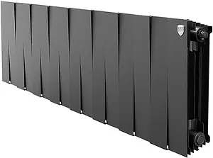 Радиатор биметаллический 16 секций Royal Thermo PianoForte 300 Noir Sable RTPNS30016, 1
