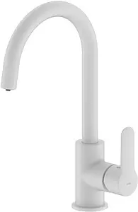 Смеситель для кухни с подключением к фильтру IDDIS Pure белый матовый PURBNFJi05, 1