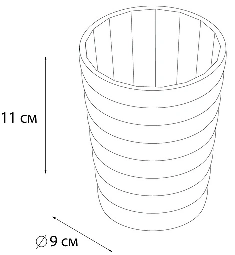 Стакан Fixsen Glady бирюзовый FX-98-92