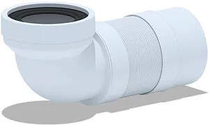 Гофра для унитаза Ани Пласт 90° 250-520мм K712R Гофра для унитаза Ани Пласт 90° 250-520мм K712R, 1