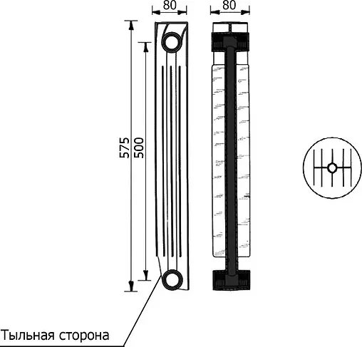 Радиатор биметаллический 6 секций Global Style 500