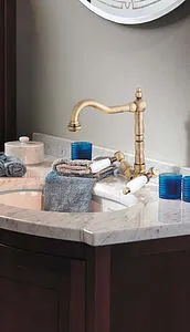 Смеситель для раковины Cezares First бронза/белый FIRST-LS2-02-Bi, 3