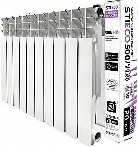 Радиатор биметаллический 10 секций STI ECO RUS BM 500/100, 4