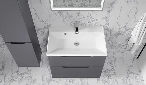 Тумба под умывальник подвесная Raval Wector 70 антрацит Wct.01.70/P/A/MD