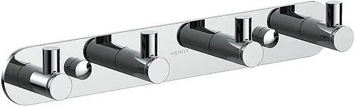 Планка с 4-мя крючками Aquatek Европа хром AQ4123CR