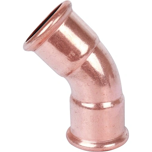 Отвод пресс двухраструбный 35мм угол 45° Sanha 6041 1604135