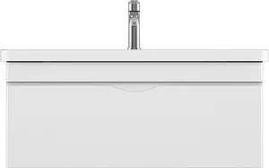 Тумба-умывальник подвесная ISVEA Neo 100 белый 21NGS301100E Тумба-умывальник подвесная ISVEA Neo 100 белый 21NGS301100E, 3
