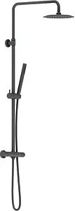 Душевая система с термостатом для душа Damixa Scandinavian Pure чёрный матовый 936800300 Душевая система с термостатом для душа Damixa Scandinavian Pure чёрный матовый 936800300, 1