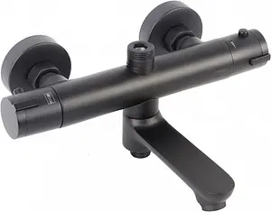 Термостат для ванны Swedbe Mercury чёрный матовый 9042B Термостат для ванны Swedbe Mercury чёрный матовый 9042B, 1