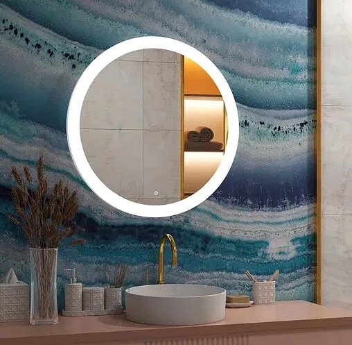 Зеркало с подсветкой Continent Rinaldi Led 64.5 с подогревом белый ЗЛП1008