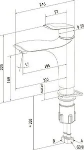 Смеситель для раковины Am.Pm Orange хром F5400000, 2