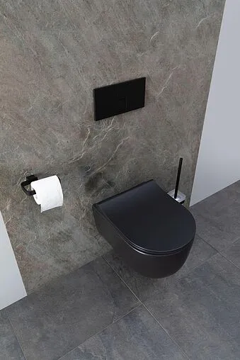 Унитаз подвесной безободковый Allen Brau Priority черный матовый 4.31002.31