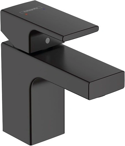 Смеситель для раковины Hansgrohe Vernis Shape 70 чёрный матовый 71567670